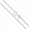 Sterling Silver 1.4mm Box Chain Necklace - Spring Clasp - CP11EYZPMHP