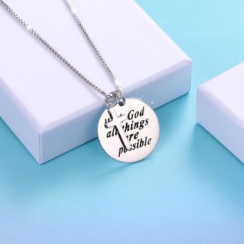 Sterling Engraved Possible Inspirational Necklace