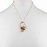 Lux Accessories Goldtone Christmas Necklace in Women's Pendants