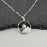 Sterling Silver Mountain Pendant Necklace in Women's Pendants