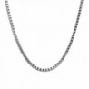 VALYRIA Stainless Steel 1.5mm to 3mm Box Chain Necklace For Unisex Adult 18 to 24 Inch Option - CS12BCR5DGR