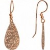 Body Candy Floral Swirl Teardrop Dangle Earrings - CE11KBFNEPT