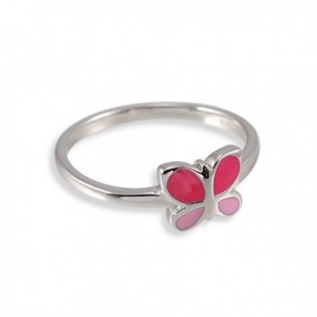 Sterling Fuchsia Butterfly Children Jewelry