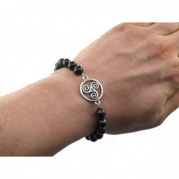 Shungite Bracelet Vintage Connectors Spirals in Women's Link Bracelets