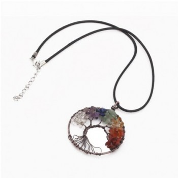 Tree Chakra Gemstone Necklace Crystals