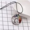 Tree Chakra Gemstone Necklace Crystals in Women's Pendants