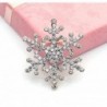 BESSKY Crystal Rhinestone Snowflake Winter