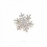 BESSKY Crystal Rhinestone Snowflake Winter in Women's Brooches & Pins