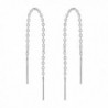 Thread Slide Through Sterling Silver Earrings