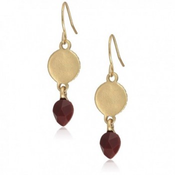 The SAK Circle Color Drop Earrings - Burgundy - CI182W89IKQ