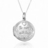 925 Sterling Silver To Mom With Love Engraved Locket Pendant Necklace- 18 inches - C911W4L26H5