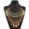 Diamonds Explosion models exaggeration fashion retro false collar necklace - Golden - CJ12EQGAQC1