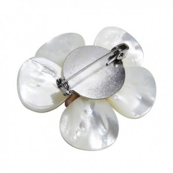 Plumeria Mother Cultured Freshwater Pearls in Women's Brooches & Pins