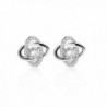 CRARINE Women's 925 sterling silver White Gold GP Crystal AAA Zircon Earrings for girl&lsquos.white gold.' - CE188YU2689