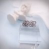 CRARINE sterling Crystal Earrings girls white in Women's Stud Earrings