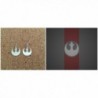Star Wars Silvertone Rebel Logo Dangle Earrings with Gift Box - CJ129VZUVWD