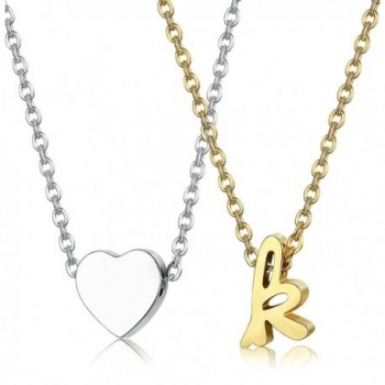 LOYALLOOK Stainless Necklace Alphabet extender - C8187IHZY3X