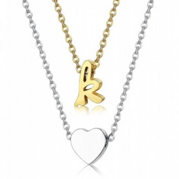 LOYALLOOK Stainless Necklace Alphabet extender