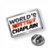 Pin Worlds hottest Chaplain - Lapel Badge - NEONBLOND - CE11PY4HHUP