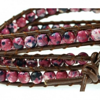 Luos Simulated Gemstone Geniune Bracelet