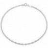 Bling Jewelry Sterling Silver Anklet Singapore Chain Ankle Bracelet Italy - CT12LV0EQ0J