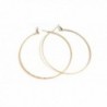 Large Hoop Earrings Textured Hoops