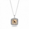 Giraffe Silhouette Charm Necklace - CV11V7TZBAX