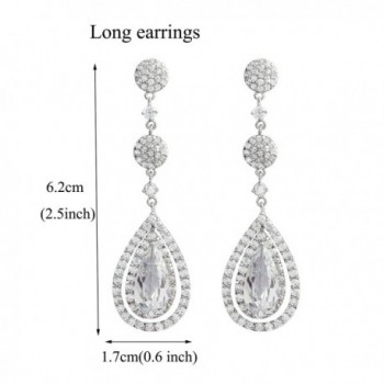 SELOVO Zirconia Pretty Dangle Earrings