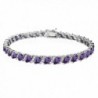 Sterling African Amethyst Marquise cut Bracelet - African Amethyst - Silver - CM186ELNMS7