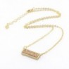 ZENGORI Handmade Titanium Rectangle Necklace in Women's Chain Necklaces