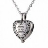 Beydodo Neckalce Stainless Cremation Necklace - Silver - C3187Y43L5A