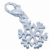 Clip on Snowflake Charm for European Jewelry w/ Lobster Clasp - CO11FIZWXW7