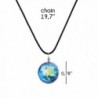 Galaxy Cosmic Pendant Necklace Leather