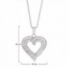 Dolce Giavonna Zirconia Pendant Necklace