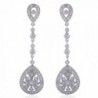 EVER FAITH Bridal Art Deco Classical Gatsby Inspired Pave Cubic Zirconia Chandelier Earrings - CA11MM591X5