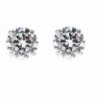 Solid Zirconia Earrings Basket Setting