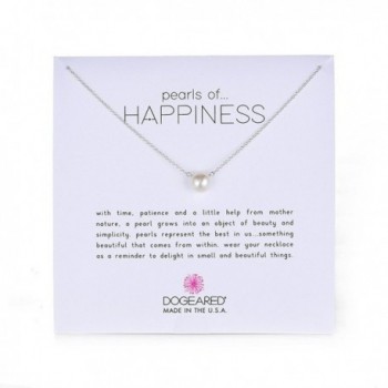 Dogeared Jewels & Gifts Pearls of Happiness Freshwater Pearl (8mm) Necklace - white - C6114O28Y37