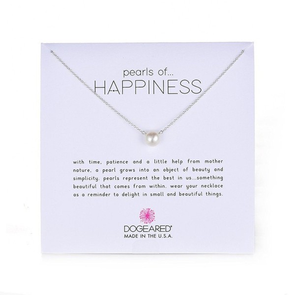 Dogeared Jewels & Gifts Pearls of Happiness Freshwater Pearl (8mm) Necklace - white - C6114O28Y37