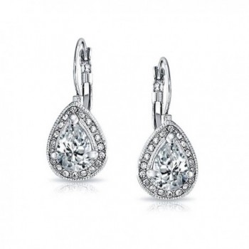 Bling Jewelry Teardrop Leverback Earrings