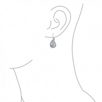 Bling Jewelry Teardrop Leverback Earrings in Women's Drop & Dangle Earrings