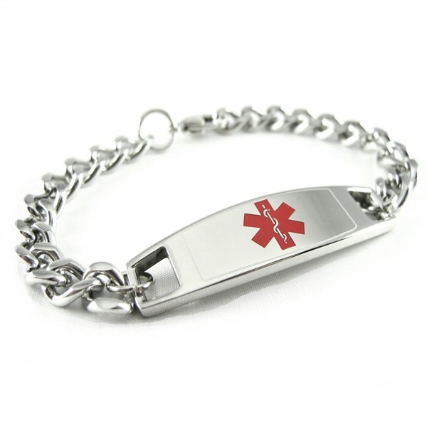 MyIDDr - Childrens Pre-Engraved & Customizable Diabetic Medical ID Bracelet - Wrist Size 5in+ - C711CKEQ73F