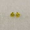 Yellow 1 5tcw Simulated Citrine Earrings