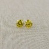 Yellow 1 5tcw Simulated Citrine Earrings