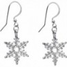 Body Candy Holiday Winter Snowflake Earrings - CZ115GSG6SN