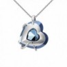 EleQueen Sterling Butterfly Necklace Swarovski in Women's Pendants