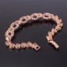 GULICX Womens Zirconia Bracelet Sapphire in Women's Link Bracelets