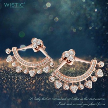 Wistic Sterling Silver Earrings Crystal in Women's Cuffs & Wraps Earrings