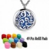 Essential Oil Necklace Diffuser Family Tree Stainless Steel Aromatherapy Diffuser Locket with 24" Chain - CP184ZSKYHH