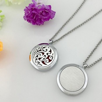 Essential Diffuser Necklace Stainless Aromatherapy in Women's Lockets