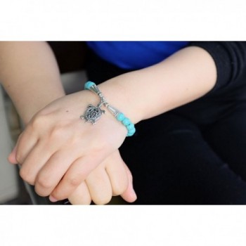 Falari Natural Bracelet Turquoise B0004 TQ in Women's Stretch Bracelets